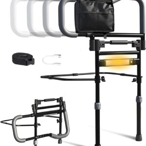dacare Foldable Adjustable Bed Assist Rail, 300 lb Capacity