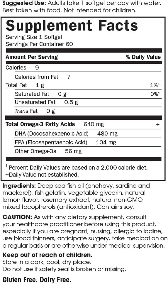 Garden of Life Prenatal DHA Omega 3 Fish Oil – Minami Natural Prenatal, 60 Softgels - الصورة 2