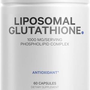 Codeage Liposomal Glutathione 1000 mg | glutathione Antioxidant Phospholipid Complex 60 Capsules