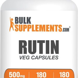 BulkSupplements.com Rutin 500mg Capsules -180 Veg Capsules