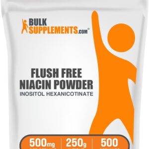 BULKSUPPLEMENTS.COM Niacin Powder – Niacin 500mg – Niacin with Flushing – Vitamin B3 Supplement – Niacin Flush – B3 Vitamins – 500mg of Nicotinic Acid per Serving (250 Grams – 8.8 oz)