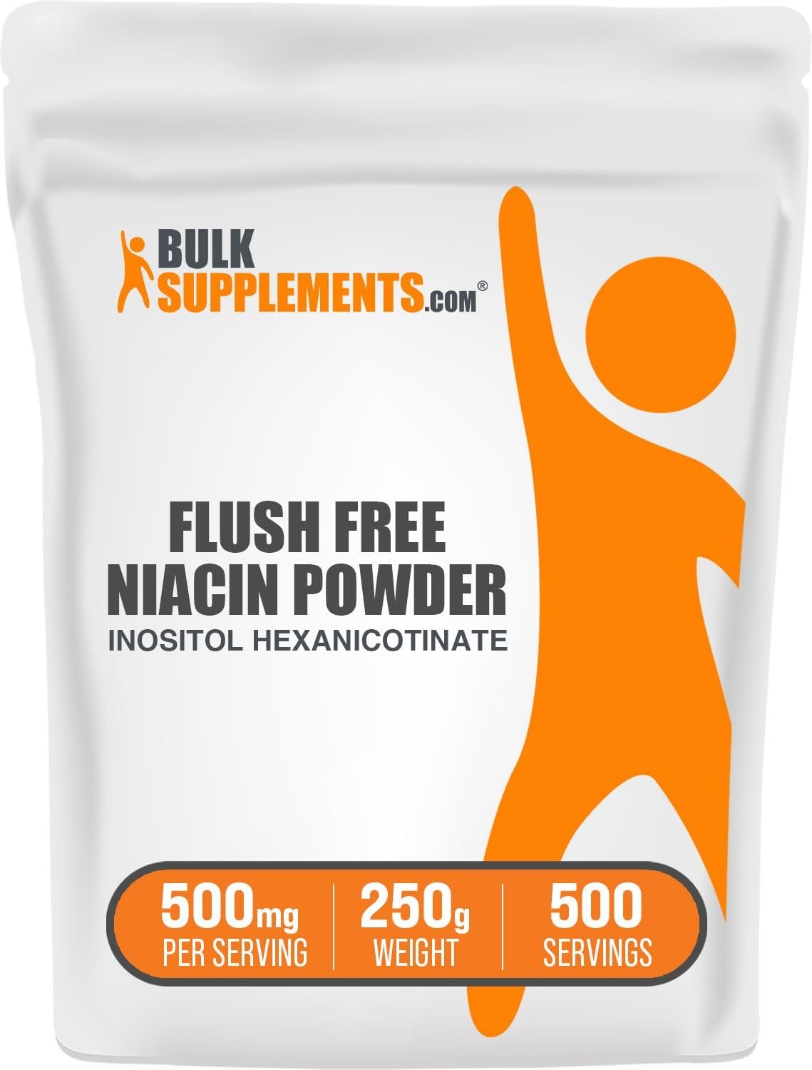 BULKSUPPLEMENTS.COM Niacin Powder – Niacin 500mg – Niacin with Flushing – Vitamin B3 Supplement – Niacin Flush – B3 Vitamins – 500mg of Nicotinic Acid per Serving (250 Grams – 8.8 oz)