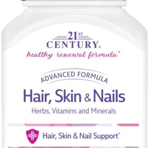 21st Century Hair, Skin and Nails Advanced Formula Caplets, 50 Count