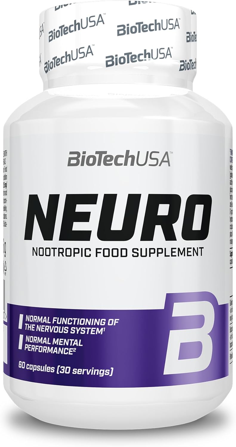 BioTechUSA Neuro | Brain & Focus Supplement | 60 Capsules