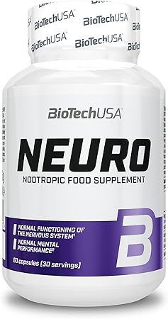 BioTechUSA Neuro Capsules | 17-Active Ingredient Nervous System Support | 60 Capsules