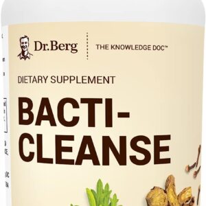 Dr. Berg’s Bacti-Cleanse – 8in1 Immune Booster with Digestive and Inflammation Support- 60 Capsules تركيبة الهضم،يخلص الجسم من البكتيريا الضارة داخل الامعاء ويحميه من الالتهابات،60 كبسولة