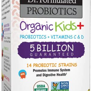 Garden of Life Dr. Formulated Probiotics Organic Kids+ plus Vitamin C & D ,Immune & Digestive Health , 30 Chewsبروبيوتيك عضوى للأطفال مع فيتامين ج وفيتامين د لصحة الجهاز الهضمى والجهاز المناعى ، 30 قطعة قابلة للمضغ