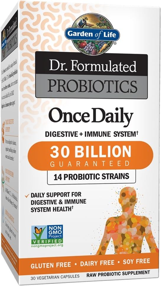 Garden of Life – Dr. Formulated Probiotics Once Daily | 30 Vegeterian Capsules