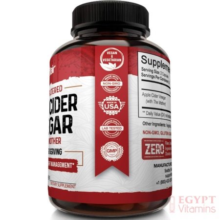 Apple Cider Vinegar Capsules with The Mother – 120 Vegan ACV Pills – Best Supplement for Healthy Weight Loss, Diet, Keto, Digestion, Detox, Immune – Powerful Cleanser & Appetite Suppressant Non-GMO - الصورة 24