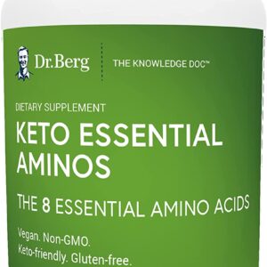Dr berg’s Keto Essential Amino acids,150 Tablets الأحماض الأمينية الأساسيه ، 8 أحماض أمينية أساسيه، 150 قرص