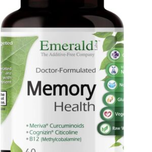 Emerald Labs Memory Health | Brain Supplement with Cognizin®| 60 Vegetable Capsules