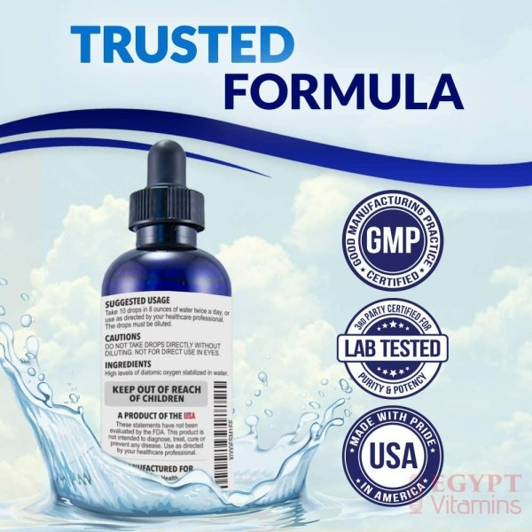 Dexterity Health Gotas de oxígeno líquido de 4 oz. Botella con gotero, vegana, totalmente natural y 100% estéril, mezcla patentada de compuestos ricos en oxígeno, gotas de oxígeno líquido estabilizadas - الصورة 21