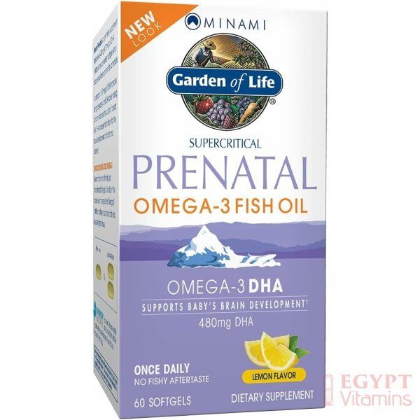 Garden of Life Prenatal DHA Omega 3 Fish Oil – Minami Natural Prenatal, 60 Softgels - الصورة 8