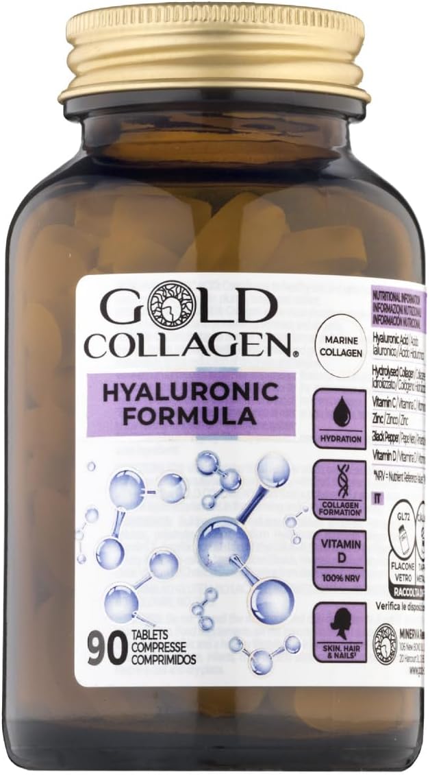 GOLD COLLAGEN Hyaluronic Formula 90 Tablets
