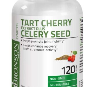 Bronson Tart Cherry Extract + Celery Seed | 120 Vegetarian Capsules