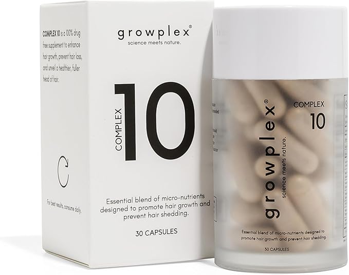 Complex10 Hair Support Supplement | Biotin, Collagen & 10 Nutrients | 30 Capsules for Men & Women