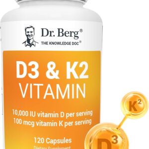 Dr Berg’s D3 & K2 120 Capsules