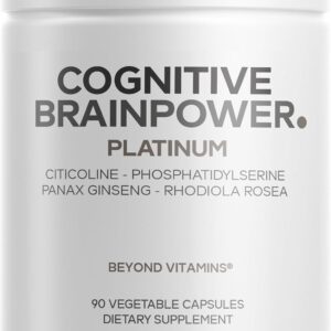 Codeage Cognitive Brainpower Platinum Advanced Nootropic | 90 Vegan Capsules