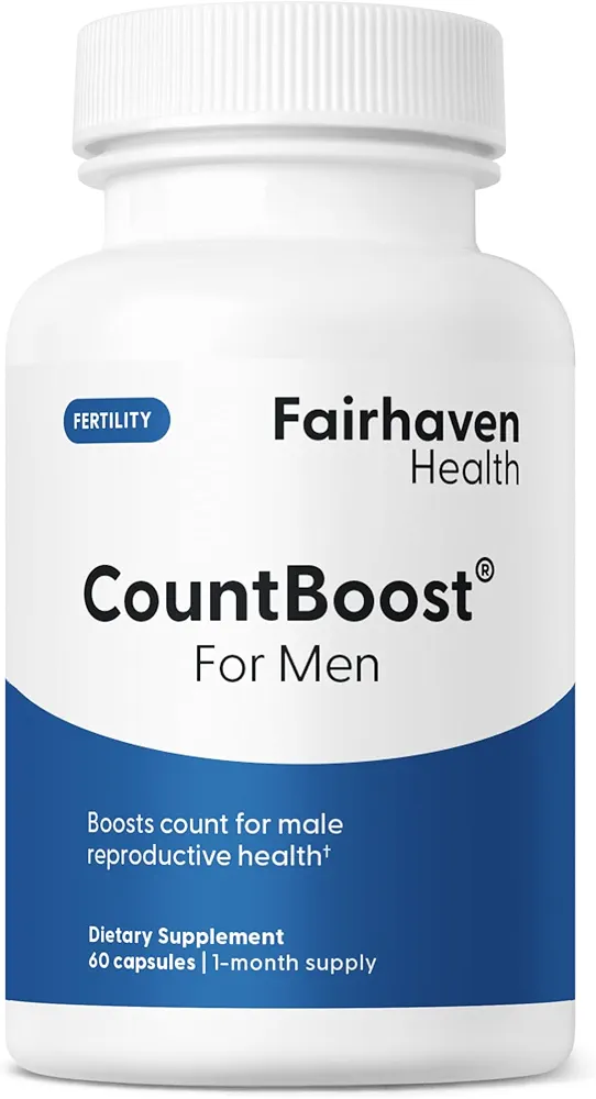 Fairhaven Health CountBoost for Men | Male Fertility & Count Support | 60 Capsules