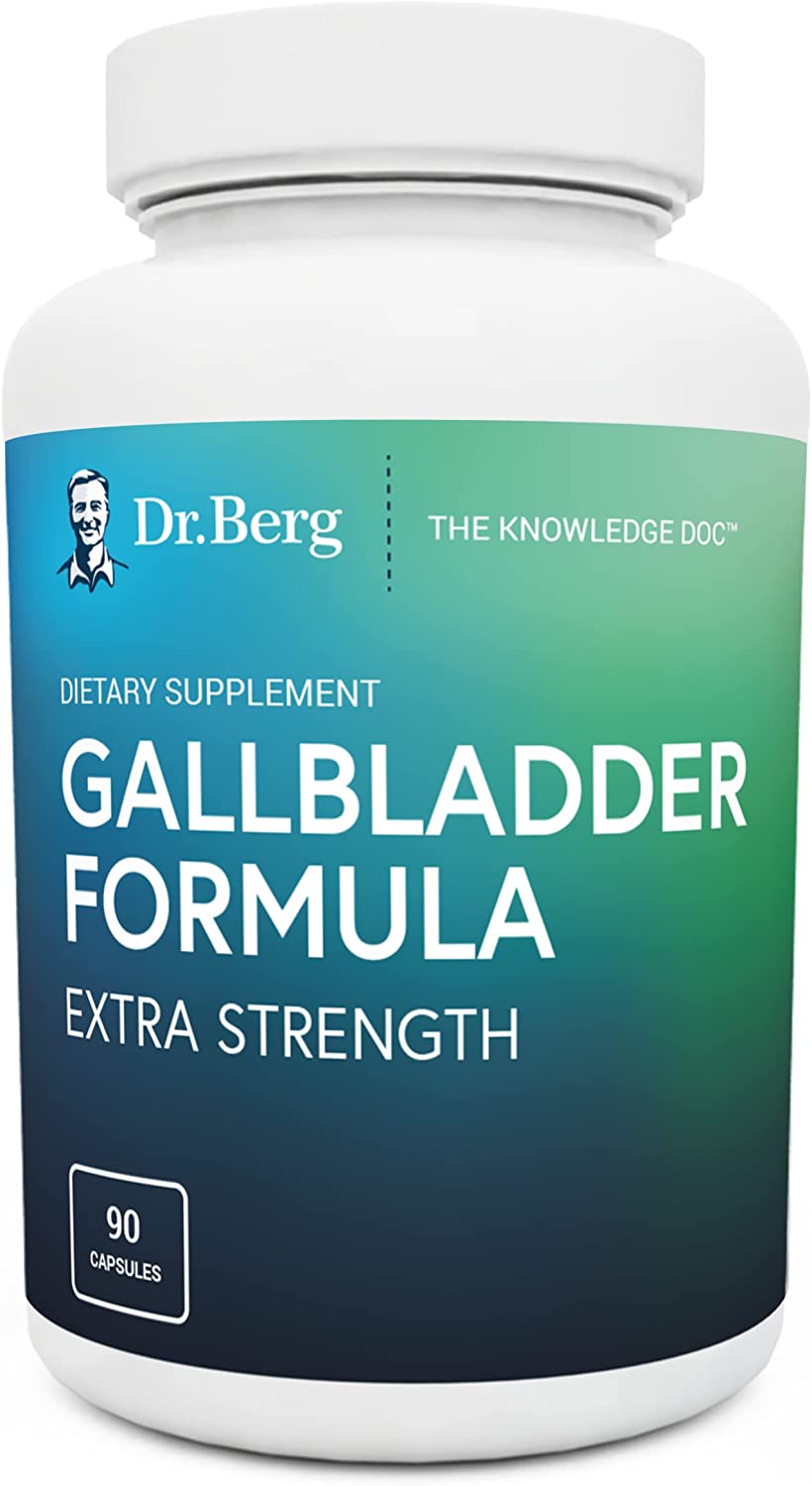 Dr. Berg Gallbladder Formula Extra Strength | Bile Salts & Enzymes – 90 Capsules