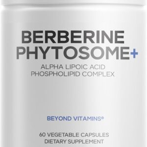 Codeage Berberine Phytosome – Best Absorbed Supplement for Insulin | 60 Capsules