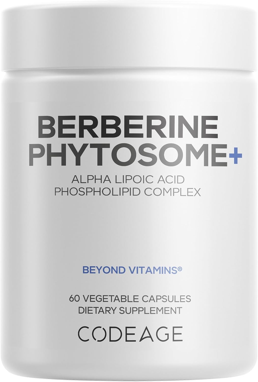 Codeage Berberine Phytosome – Best Absorbed Supplement for Insulin | 60 Capsules