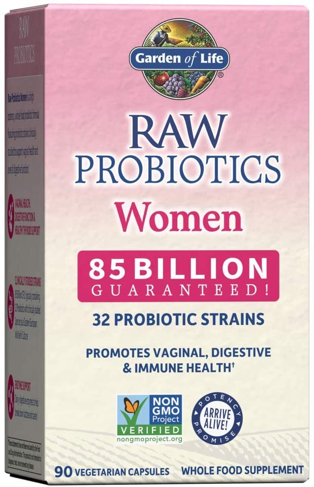 Garden of Life RAW Probiotics Women 85 Billion | 90 Vegetarian Capsules