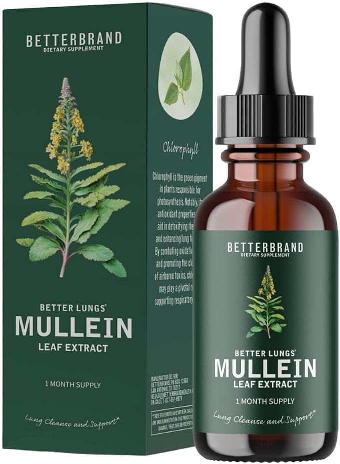 Betterbrand Mullein Leaf Extract, 1 Month Supply