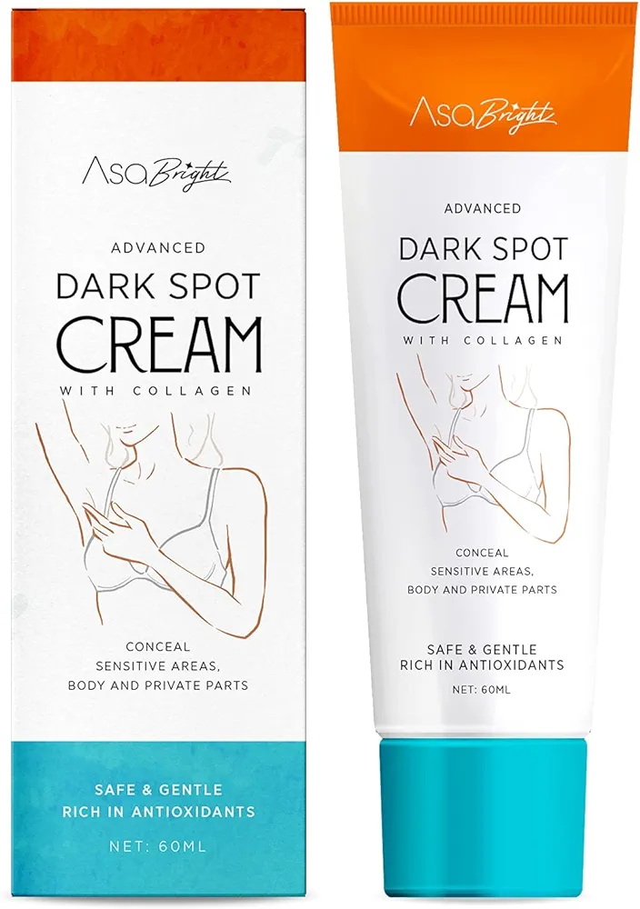 Dark Spot Corrector Cream Underarm Cream From AsaVea, for All-Body, With Collagen for Discolored Color – for Underarm, Legs, Knees, Bikini Line 60gكريم مصحح البقع الداكنة تحت الإبط و لجميع الجسم، مع الكولاجين للون المتغير – للإبط والساقين والركبتين وخط البيكيني 60 جم