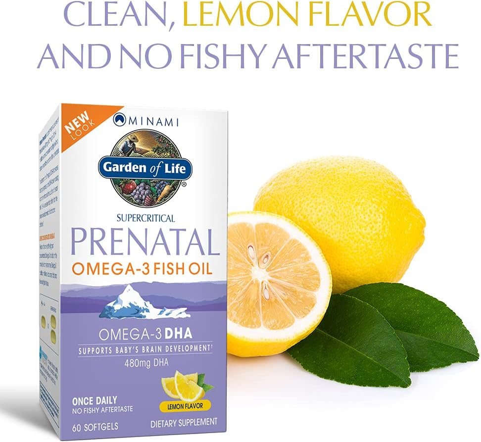 Garden of Life Prenatal DHA Omega 3 Fish Oil – Minami Natural Prenatal, 60 Softgels - الصورة 4
