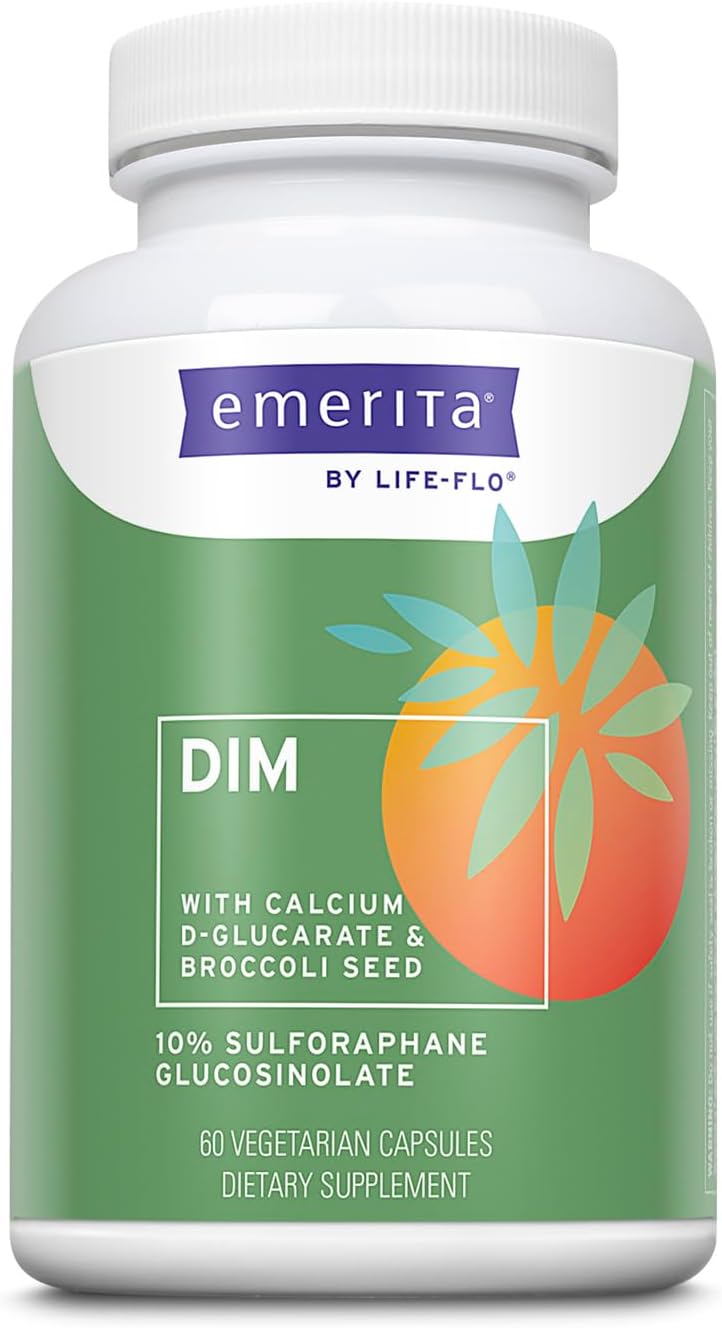 Emerita DIM Supplement with Calcium D-Glucarate | 60 VegCaps