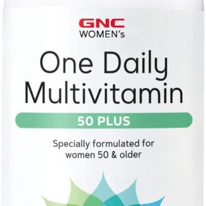 GNC Women’s One Daily Multivitamin 50 Plus, 60 Caplets, Supports Women’s Health Over 50 فيتامينات متعددة ، لتحسين صحة النساء فوق ال50 عام ، 60 كبسولة