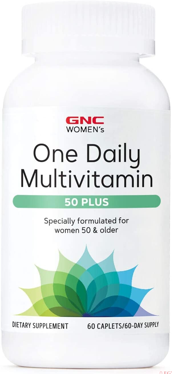 GNC Women’s One Daily Multivitamin 50 Plus, 60 Caplets, Supports Women’s Health Over 50 فيتامينات متعددة ، لتحسين صحة النساء فوق ال50 عام ، 60 كبسولة