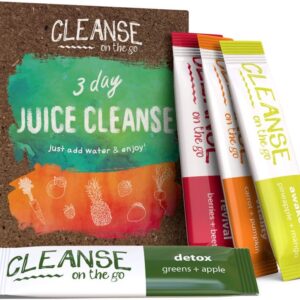 3 Day Juice Cleanse | Natural Detox Powder Packets | 21 Servings