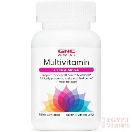 GNC Ultra Mega Multivitamin for Women, 90 Capsules, Supports General Health and Well-being in Women الترا ميجا فيتامينات متعددة لتحسين الصحة العامة للنساء ، 90 كبسولة - الصورة 7