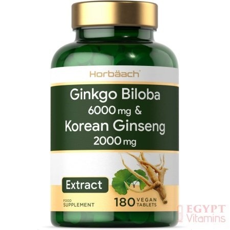 Ginkgo Biloba 6000mg & Korean Panax Ginseng 2000mg | 180 Vegan Tablets | High Strength | Non-GMO, Gluten Free Supplement | No Artificial Preservatives - الصورة 15
