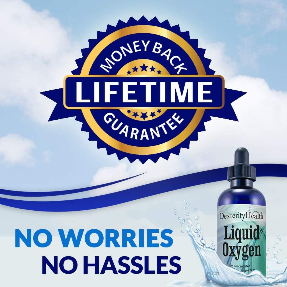 Dexterity Health Gotas de oxígeno líquido de 4 oz. Botella con gotero, vegana, totalmente natural y 100% estéril, mezcla patentada de compuestos ricos en oxígeno, gotas de oxígeno líquido estabilizadas - الصورة 5