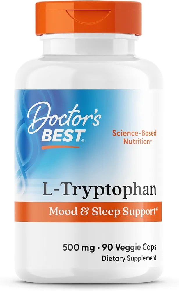 Doctor’s Best L-Tryptophan 500mg | 90 Veggie Capsules