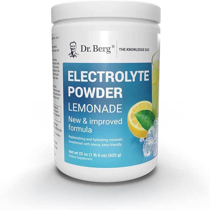 Dr Berg Electrolyte Powder Lemonade, 100 Servings