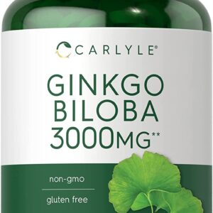 Carlyle Ginkgo Biloba 3000mg | 400 Tablets خلاصة الجنكو بيلوبا تركيز 3000 مجم ،400 قرص