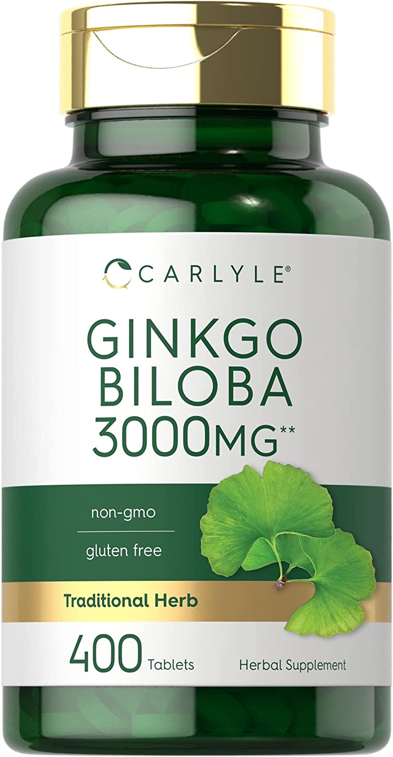 Carlyle Ginkgo Biloba 3000mg | 400 Tablets خلاصة الجنكو بيلوبا تركيز 3000 مجم ،400 قرص