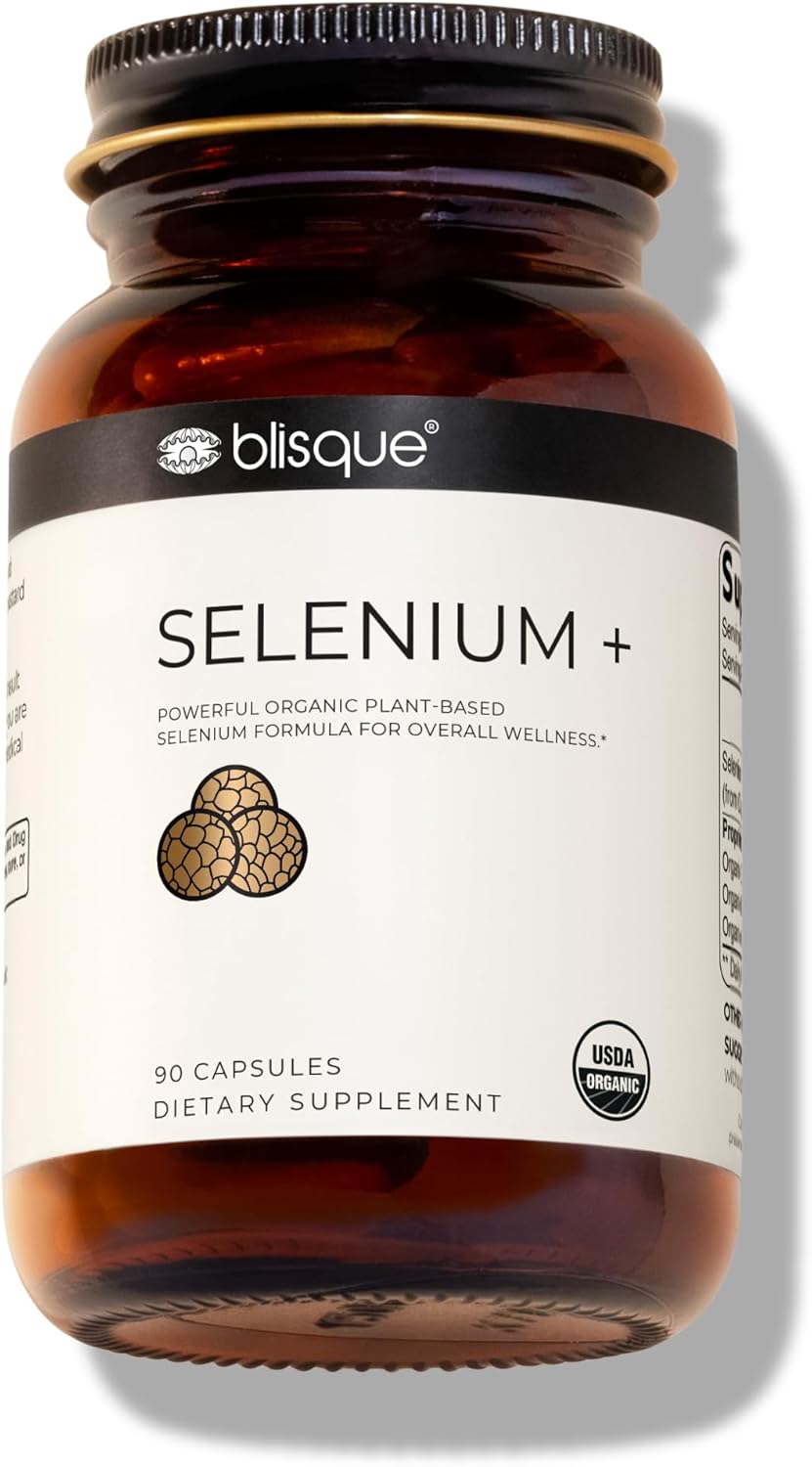 Blisque Selenium+ Organic Mustard Seed Formula | 90 Vegan Capsules