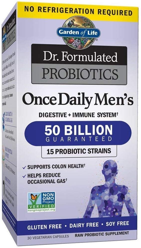 Garden of Life Probiotics for Men 50 Billion CFU, 30 Capsule