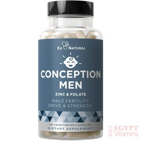 Eu Natural Conception Men Fertility Vitamins – Male Optimal Count, Motility Strength, Healthy Volume Production – Zinc, Folate, Ashwagandha Pills – 60 Vegetarian Soft Capsules فيتامينات الخصوبة للرجال ، مع الزنك وحمض الفوليك والأشواجندا ، لزيادة الخصوبة ، و تحسين الصحة الإنجابية ، 60 كبسولة نباتية - الصورة 15
