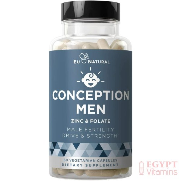 Eu Natural Conception Men Fertility Vitamins – Male Optimal Count, Motility Strength, Healthy Volume Production – Zinc, Folate, Ashwagandha Pills – 60 Vegetarian Soft Capsules فيتامينات الخصوبة للرجال ، مع الزنك وحمض الفوليك والأشواجندا ، لزيادة الخصوبة ، و تحسين الصحة الإنجابية ، 60 كبسولة نباتية - الصورة 8