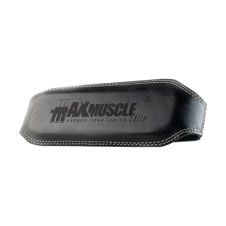 حزام الظهر للتمارين الرياضية - أسود | MaxMuscle Leather Belt Black