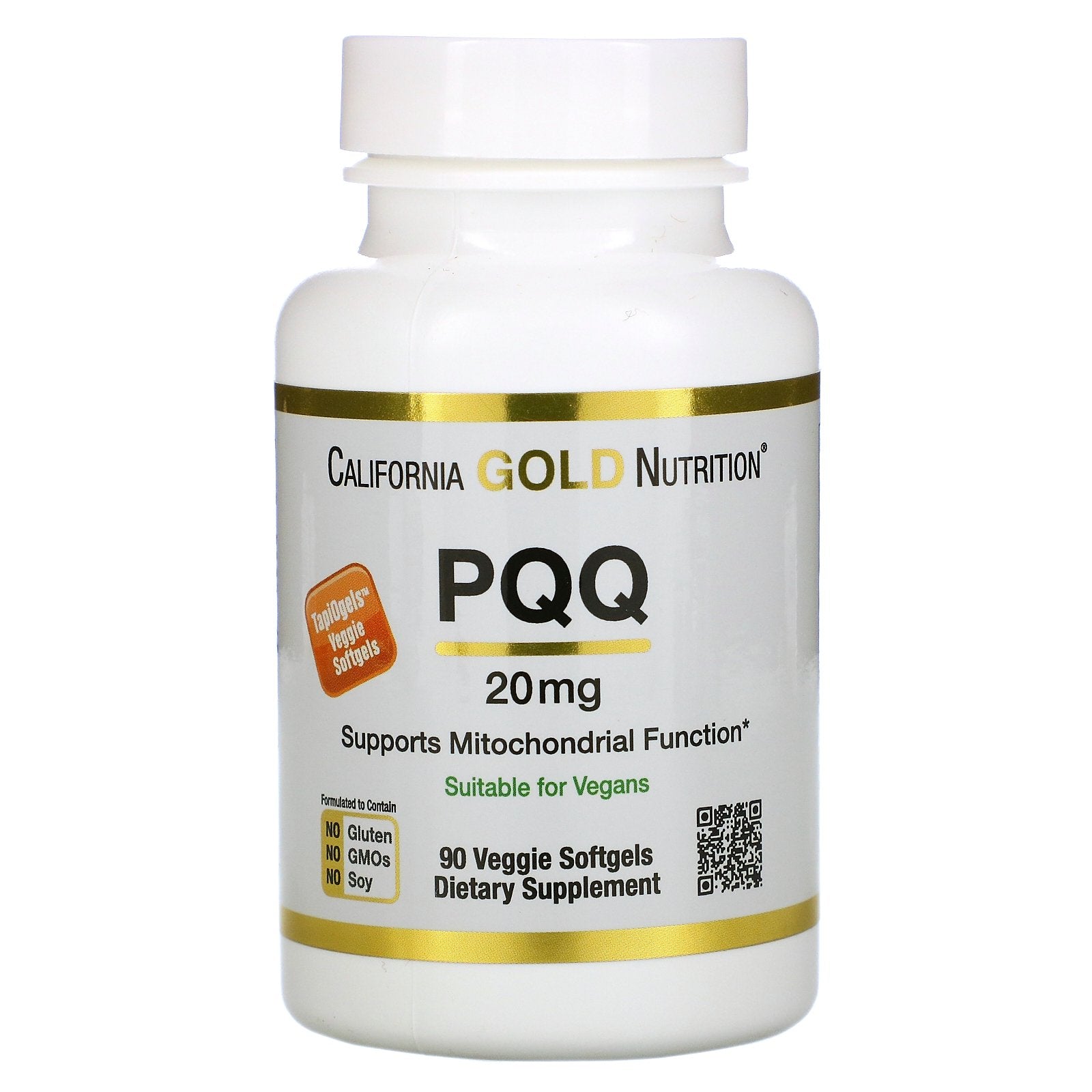 California Gold Nutrition PQQ 20 mg | 90 Softgels
