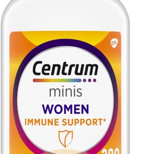 Centrum Minis Women’s Daily Multivitamin for Immune Support with Zinc and Vitamin C, 280 Mini Tablets, 140 Day Supply فيتامينات متعددة الاستخدام اليومي للنساء من سنتروم ميني مع الزنك و فيتامين سي لدعم المناعة 280 قرص صغير تكفي لمدة 140 يوم