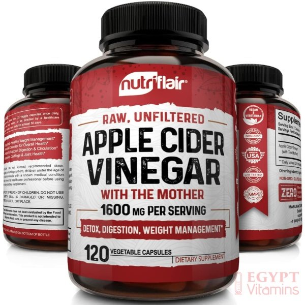 Apple Cider Vinegar Capsules with The Mother – 120 Vegan ACV Pills – Best Supplement for Healthy Weight Loss, Diet, Keto, Digestion, Detox, Immune – Powerful Cleanser & Appetite Suppressant Non-GMO - الصورة 16