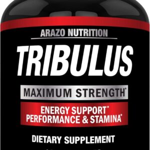 Arazo Nutrition |Tribulus Terrestris 1500mg Extract Powder |180 Capsules